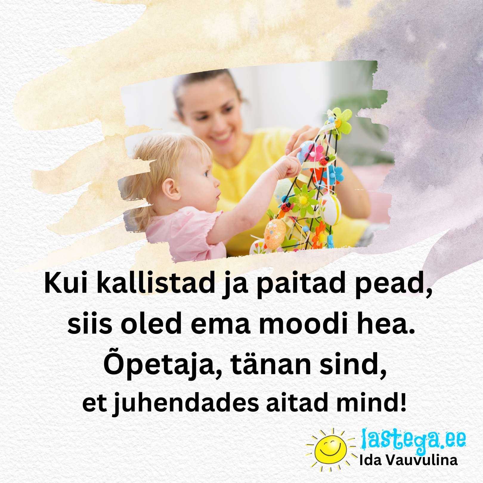 Minu õpetaja. @Ida Vauvulina, @Lastega.ee