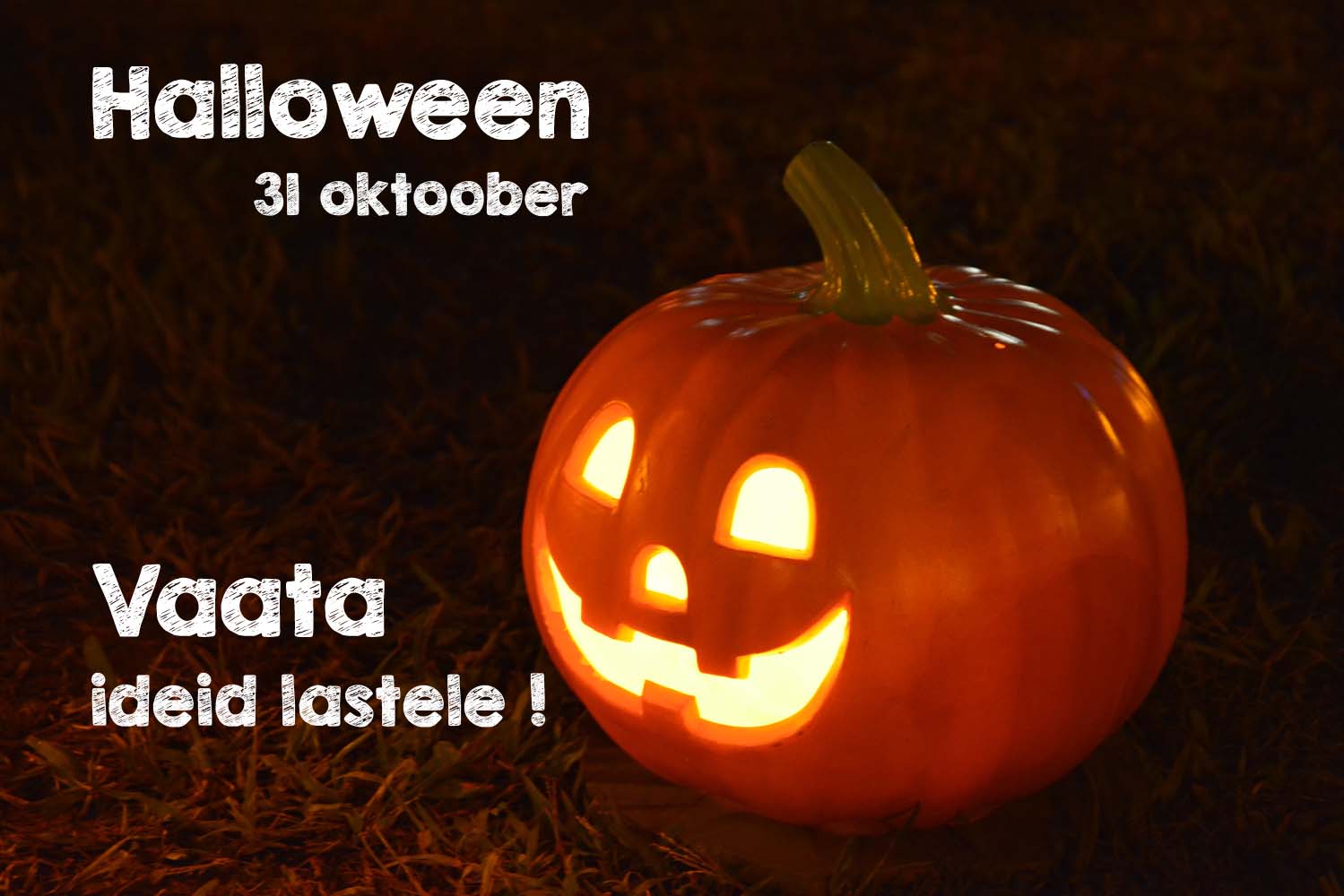 Halloweeni tähistatakse 31. oktoobri ööl vastu 1. novembrit. 