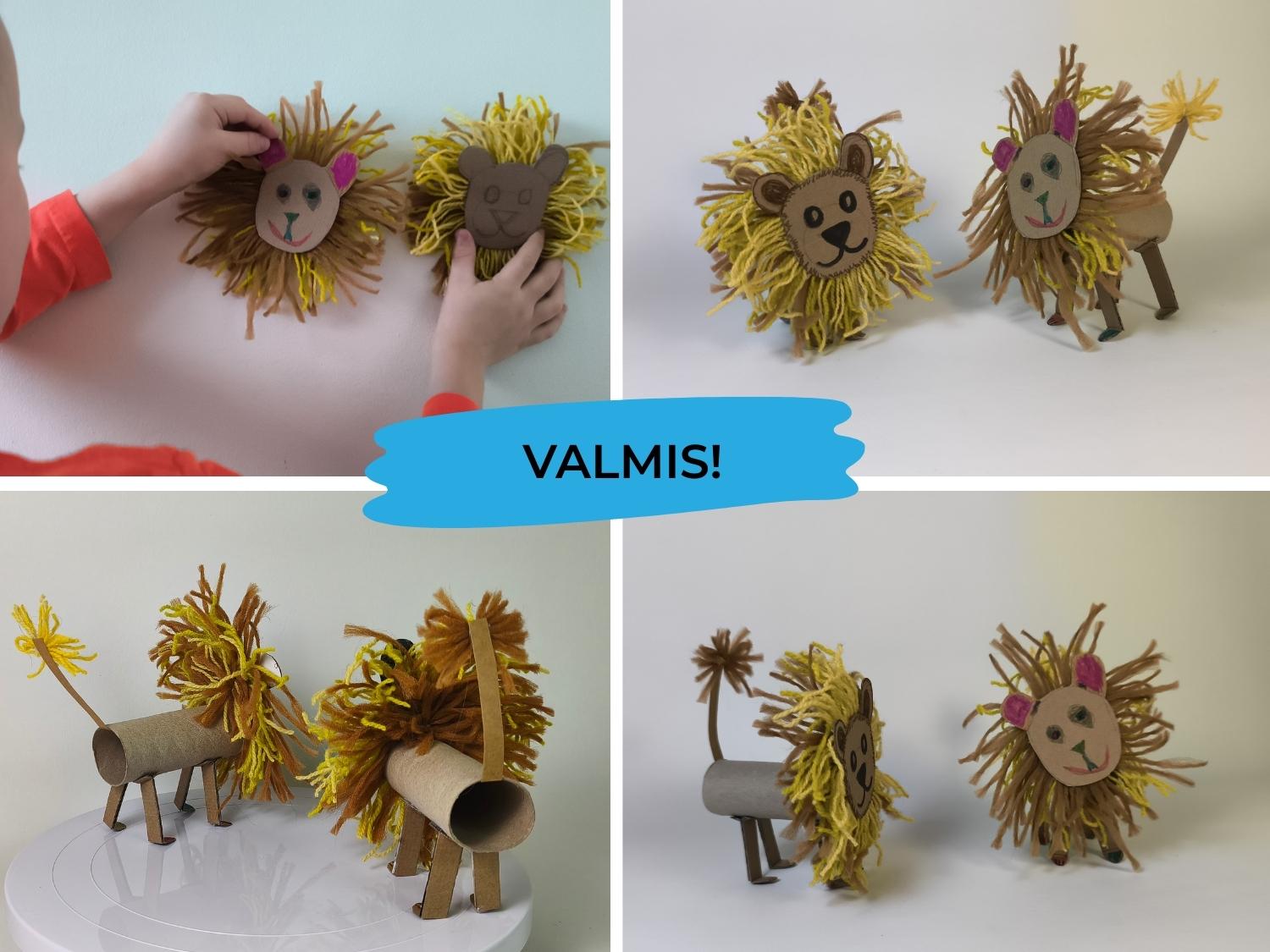 WC paberirullist lõvi tegemise protsess - VALMIS!