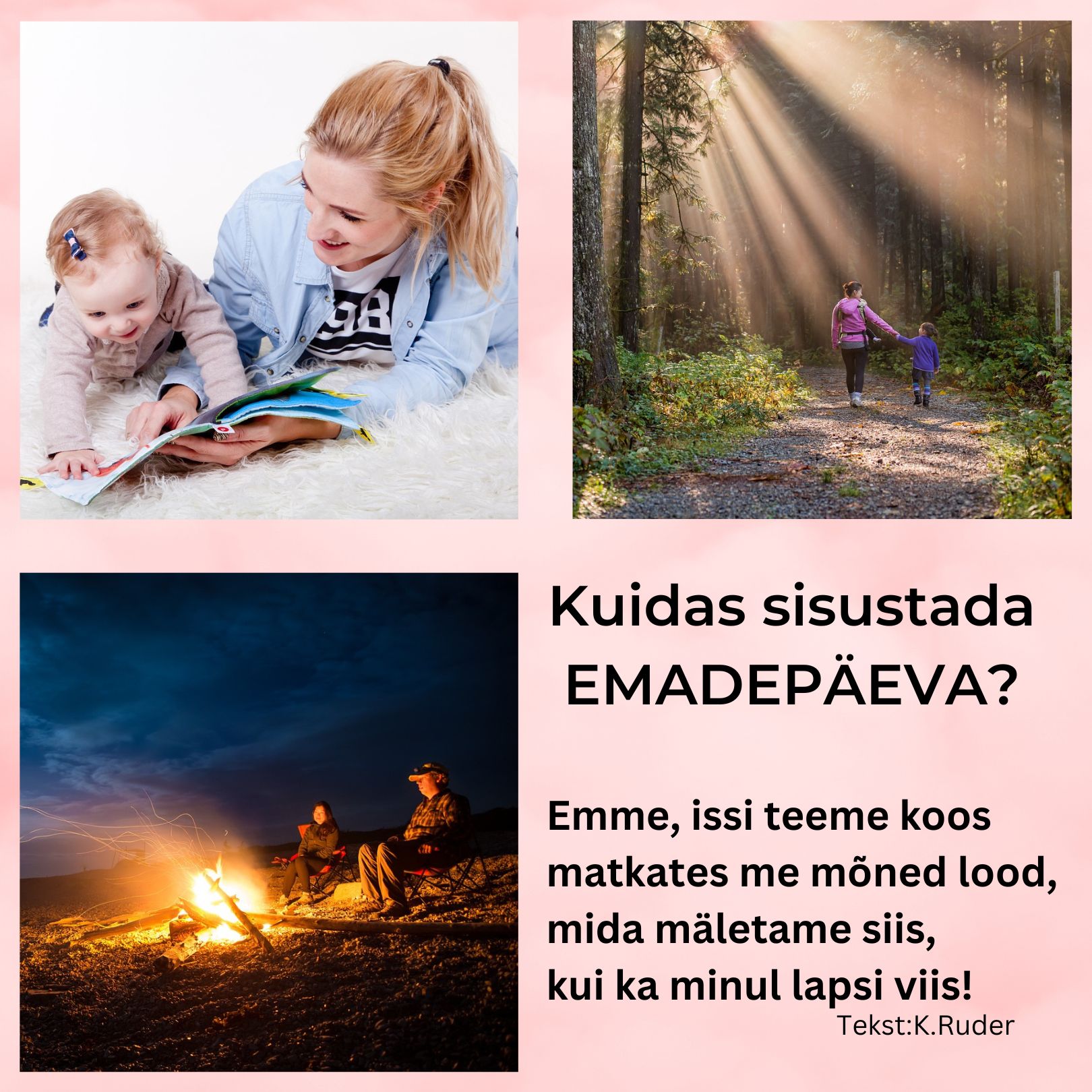 Kuidas sisustada emadepäeva? Loe Kristina Ruderi luuletust ja saa teada, mida lapsed arvavad sellest!