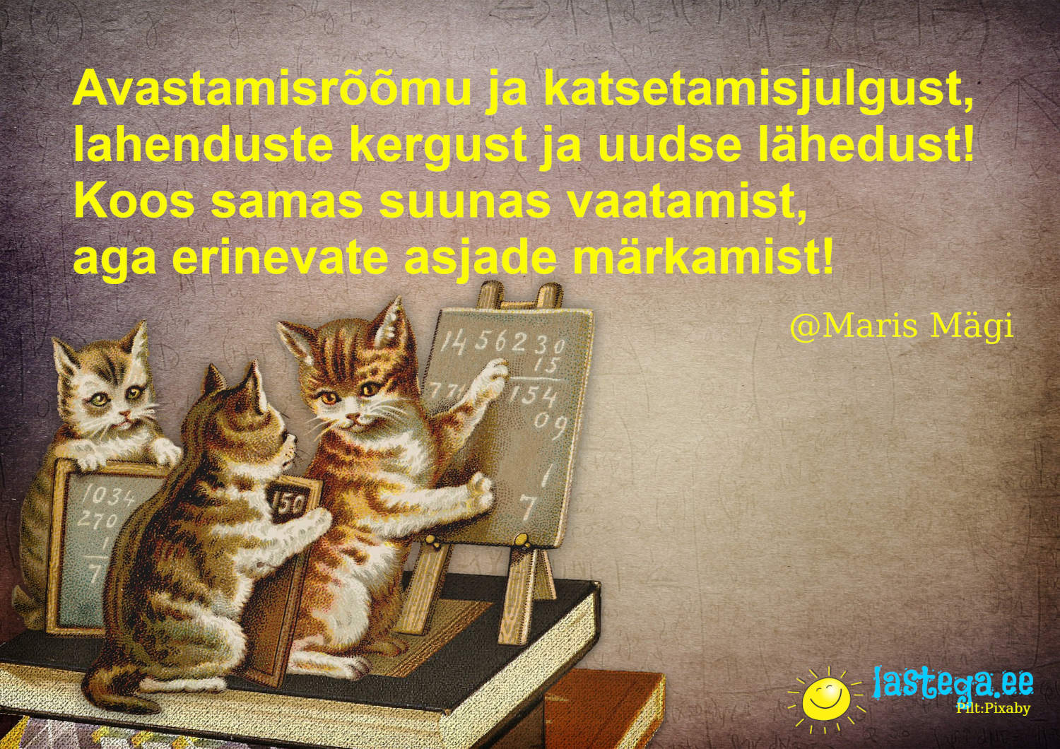1 september - tarkusepev: Avastamisrõõmu ja katsetamisjulgust! @Maris Mägi