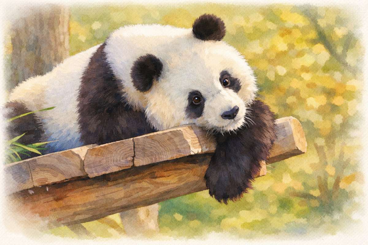 Kaks last loomaaias loomadega.