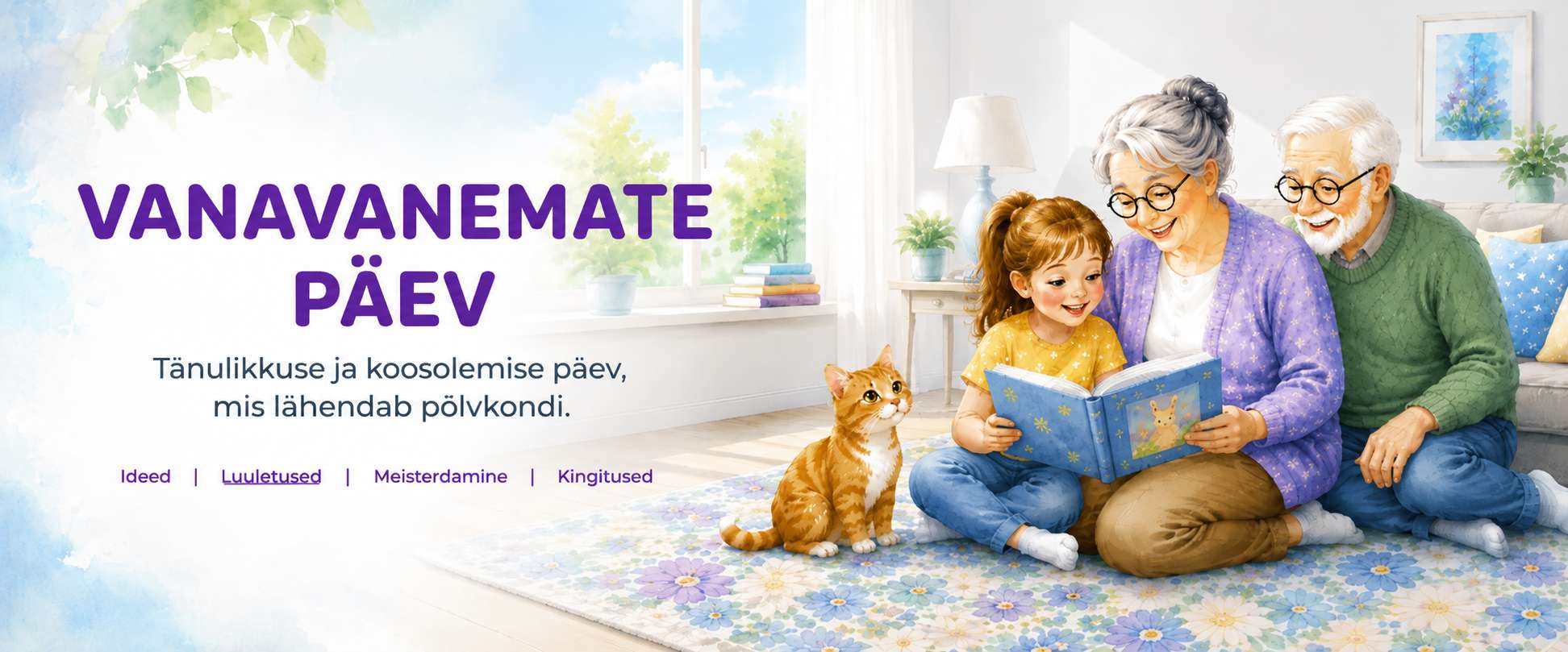 Vanavanemate päev – ideid, meisterdamisi, luuletusi ja ühiseid tegevusi lastega