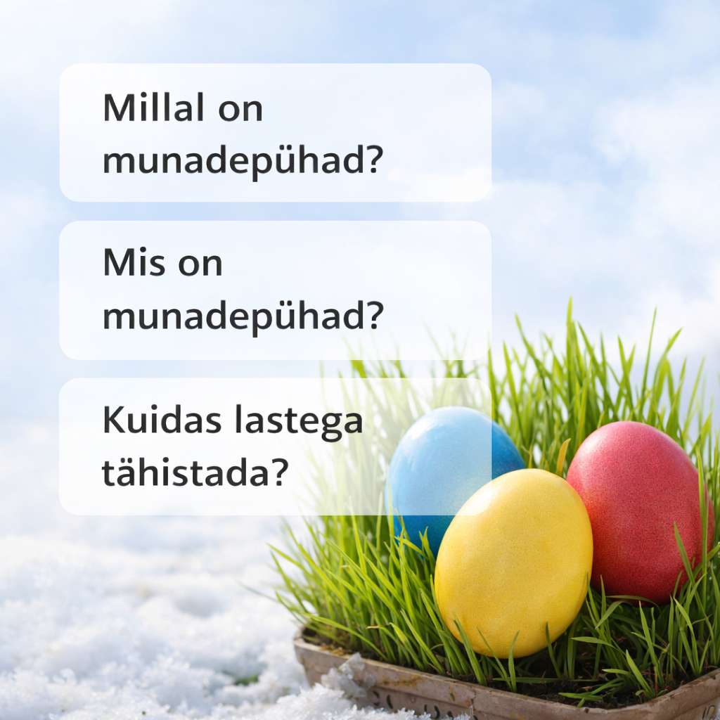 Munadepühade värvilised munad rohututsus – lihavõtete kombed ja tähendus Eestis