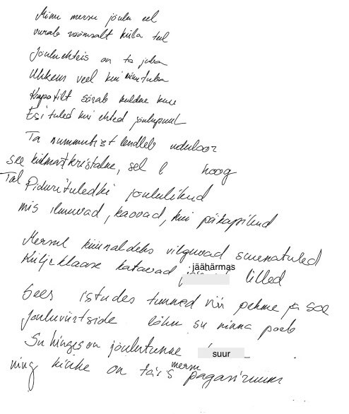 Jõululuuletus jõuluehteis Mersust. @MBP, Lastega.ee Jõululuuletus jõuluehteis Mersust. @MBP, Lastega.ee