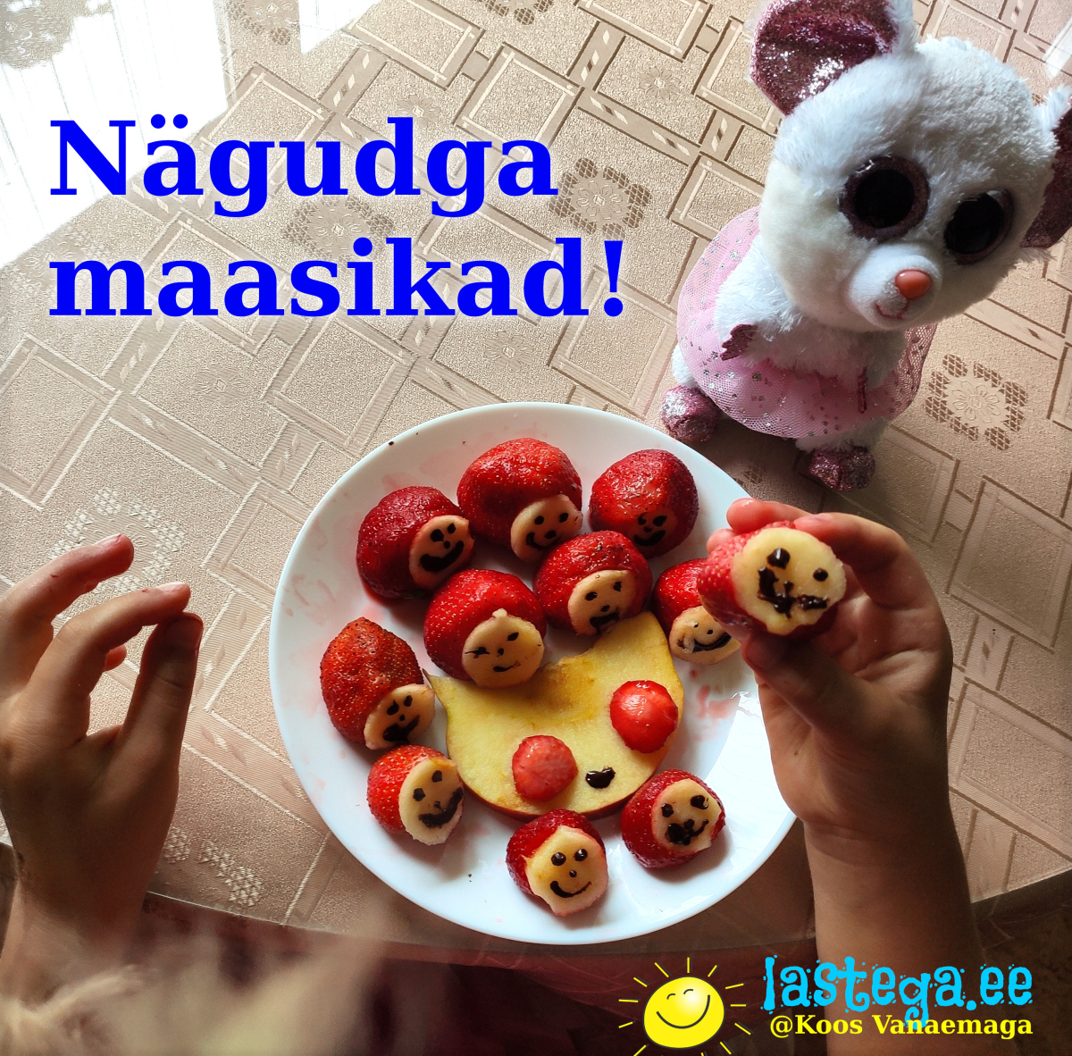 Maasikad nagudega Koos Vanaemaga