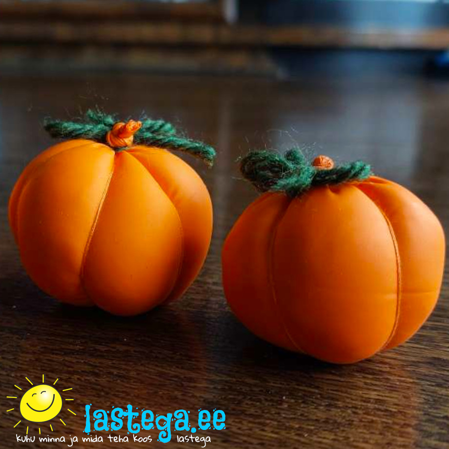 Halloweeni kõrvits (pumpkin) meisterda õhupallist! @Lastega.ee