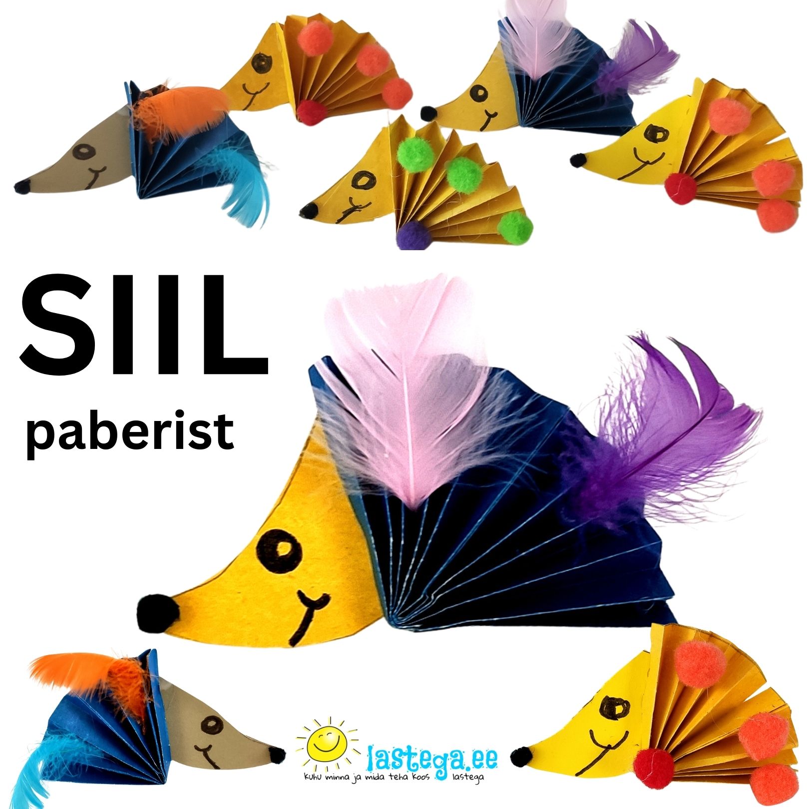Väikelapsega meisterda koos paberist siile! @Lastega.ee