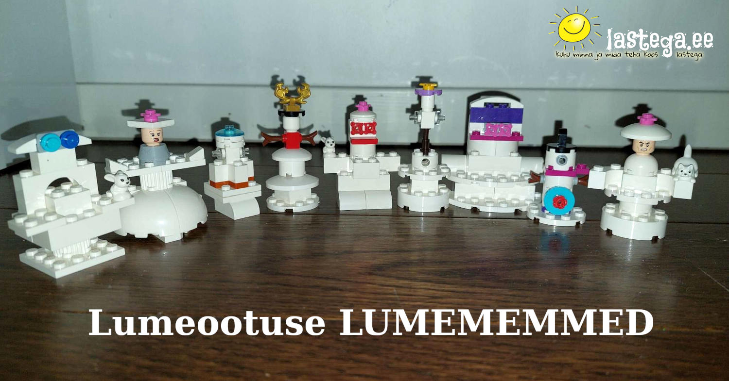 Vihmase ilmaga saab lumememmesid teha lego klotsidest. @Lastega.ee Vihmase ilmaga saab lumememmesid teha lego klotsidest. @Lastega.ee