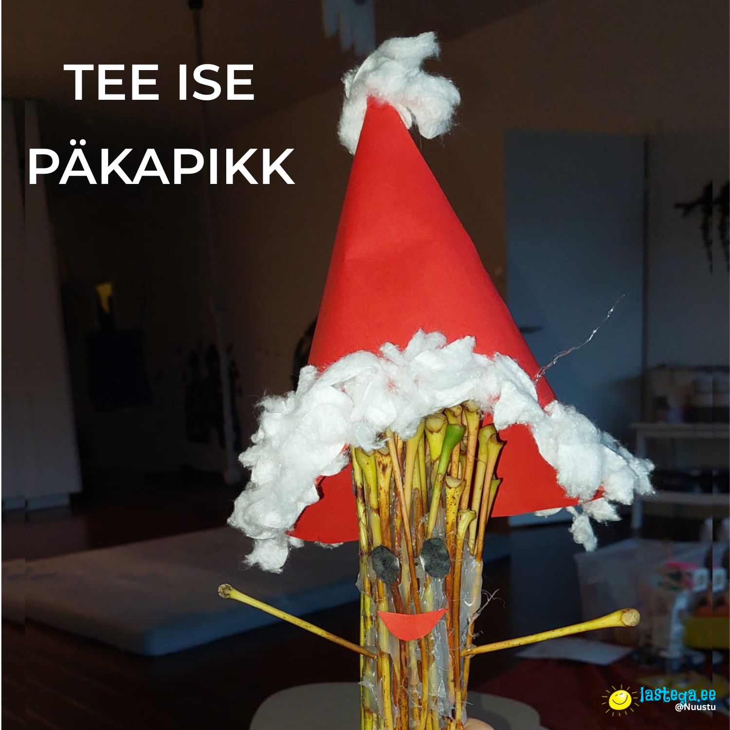 Lapse valmistatud päkapikk - koos luuletusega @Lastega.ee-Nuustu